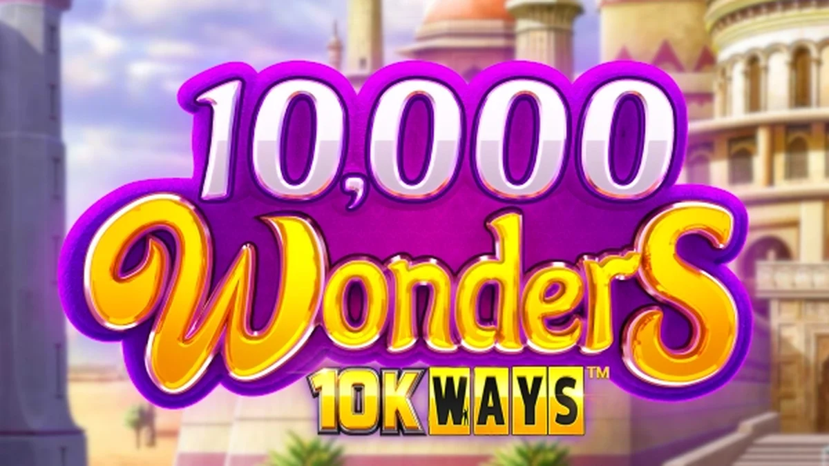 Interface vibrante do slot 10,000 Wonders 10K Ways com tema oriental
