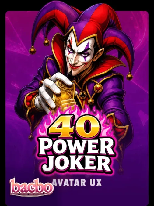 Interface neon vibrante do slot 40 Power Joker com símbolos de frutas clássicos