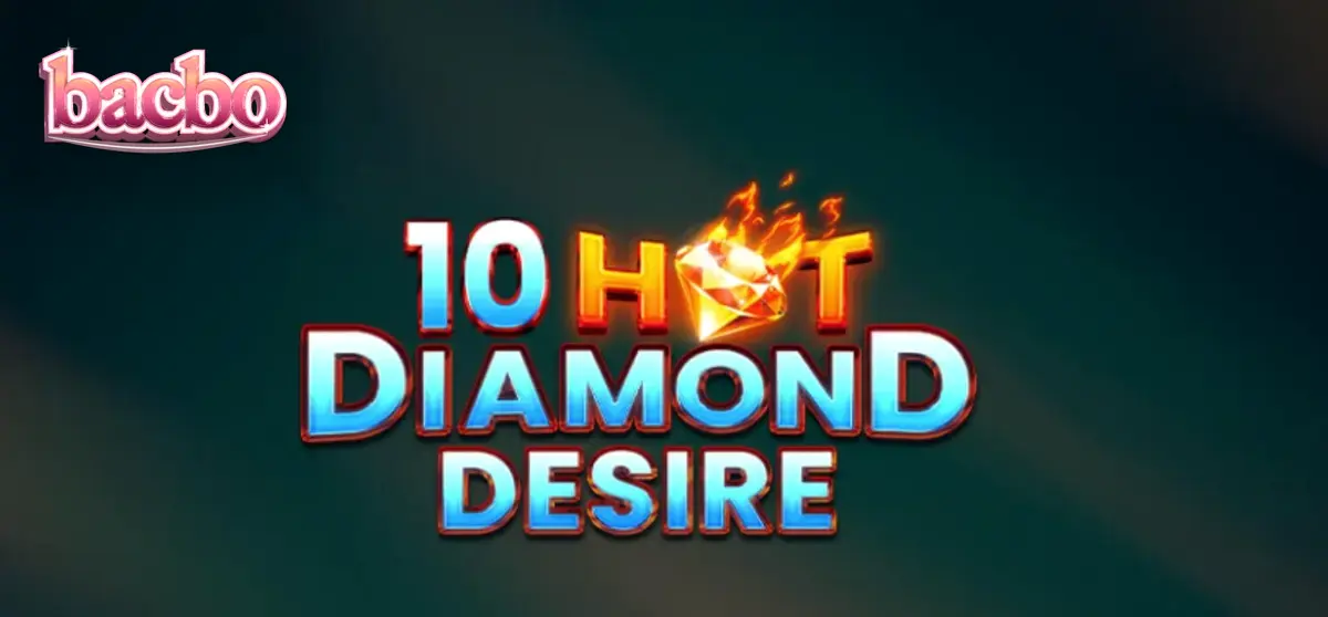 Interface vibrante e cheia de luzes neon do slot 10 Hot Diamond Desire